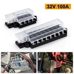 Car Truck Circuit Fuse Box 4/8 Way 12V 24V Car Fuse Accessory Circuit Breaker Blade Fuses Circuit Standard ATO