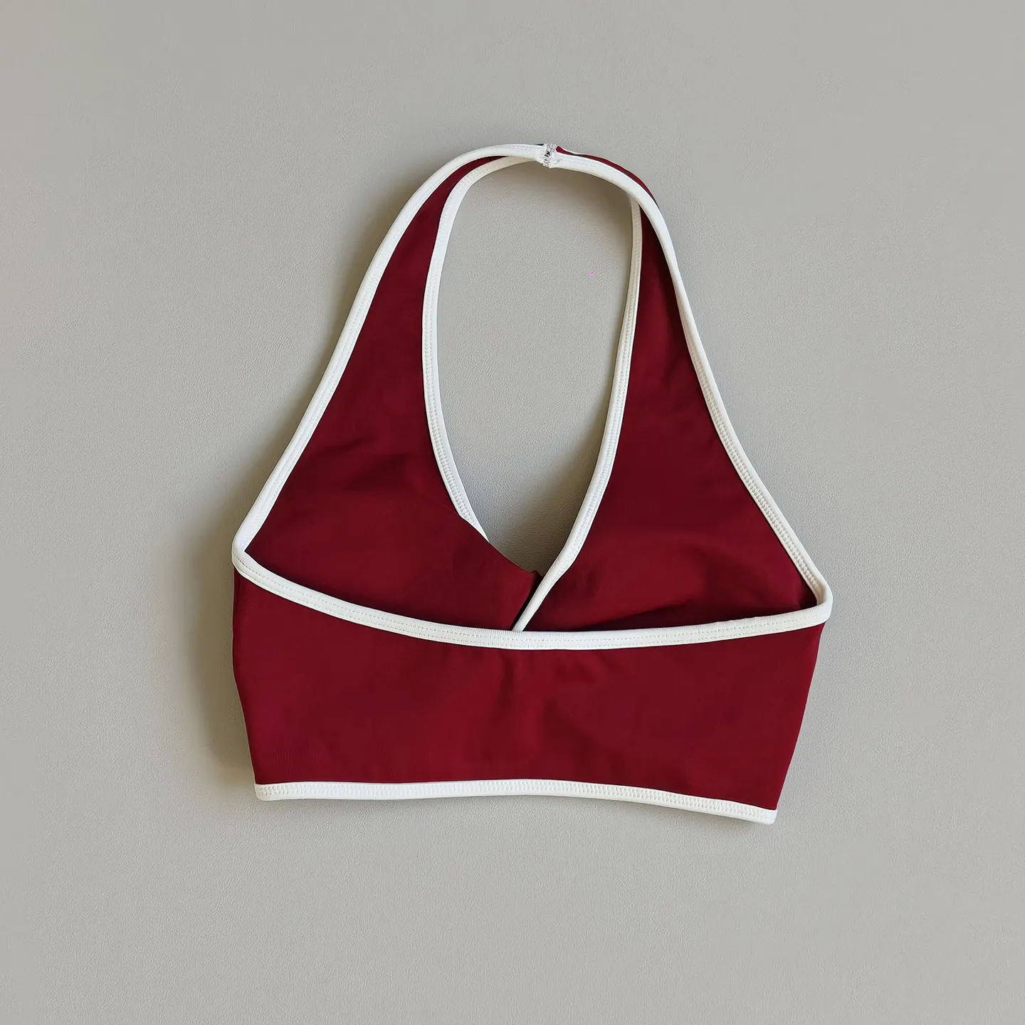 Nahtloses Yoga-Outfit für Damen, Fitness-Set, High-Waist-Yoga-Leggings, Neckholder-BH mit Trägern, Sport-Set, Fitness-Outfit – Detail 8