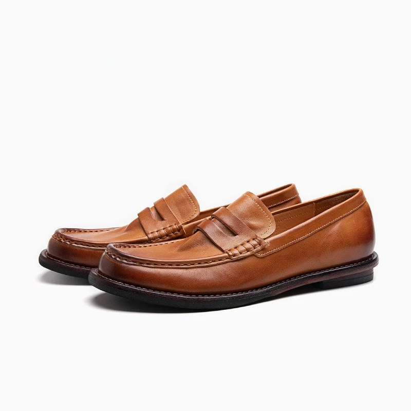

Men Genuine Leather Loafers Breathable Comfortable Classic Business Formal Men Shoes
