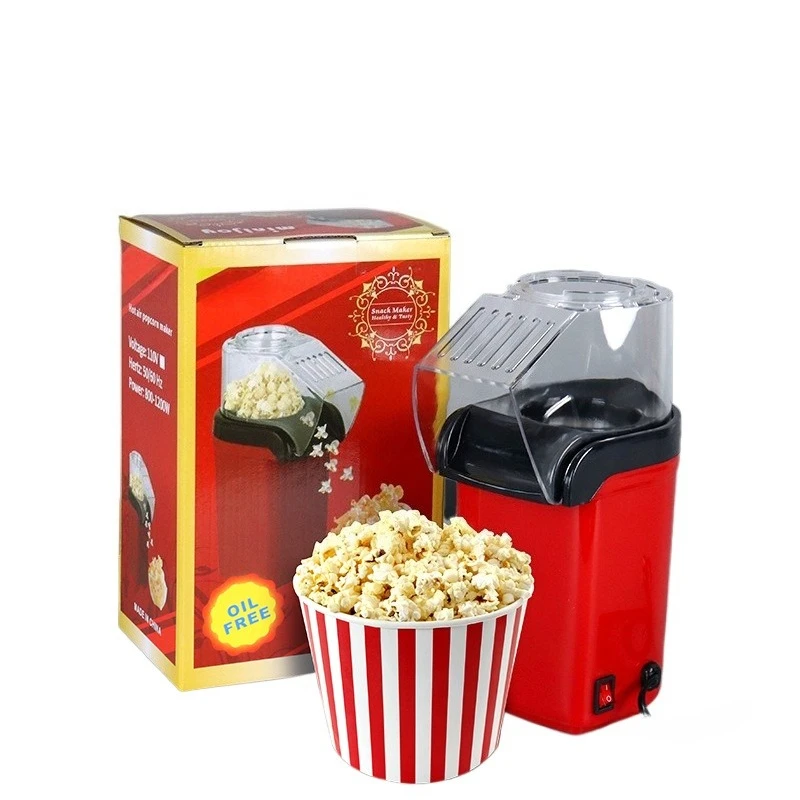 Mini Hot Air Popcorn Maker, Small Household, Electric Blower Type, Puffing Machine