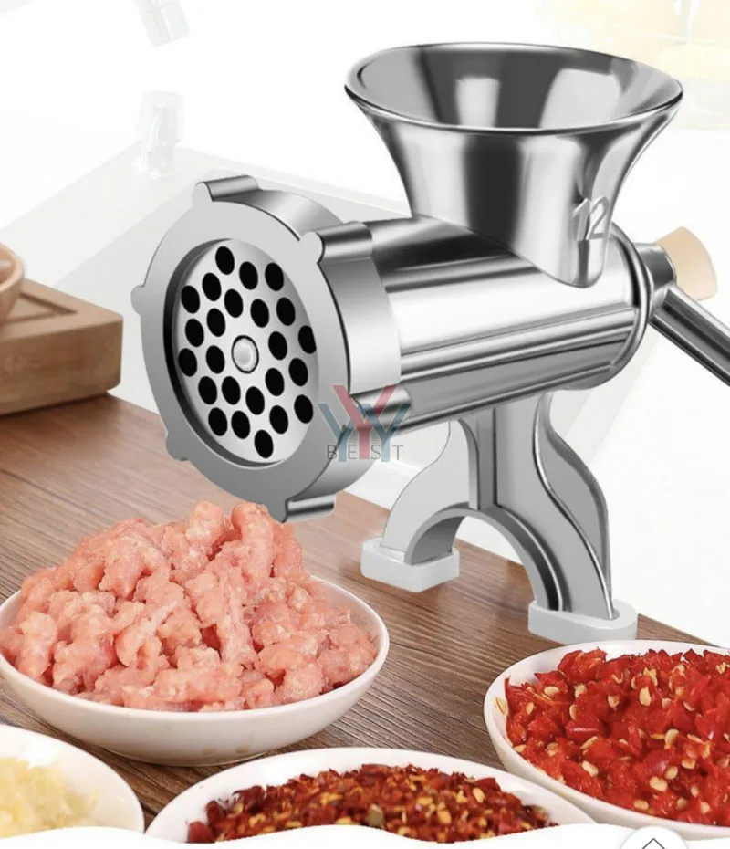 Macchina per salsicce, tritacarne manuale, tritacarne multifunzione per uso domestico, salsicce al peperoncino, gadget magici per salsicce