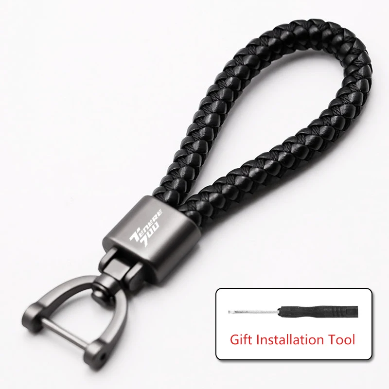 For YAMAHA TENERE 700 Tenere700 2019 2020 2021 2022 Accessories Custom LOGO Motorcycle Braided Rope Keyring Metal Keychain