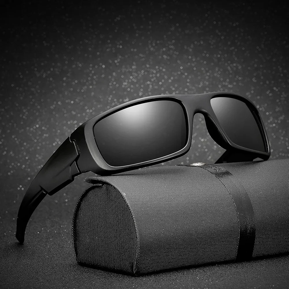 

Summer Style Rectangle Sports Outdoor Driving Polarized Sunglasses Colorful Mirror Lens Anti-UV Anti-wind Goggles