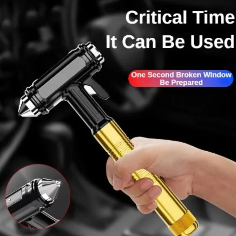 

1PCS Car Safety Hammer Multi Functional Emergency Seat Belt Cutter Window Breaking Hammer Portable Car Emergent Rescue Escape