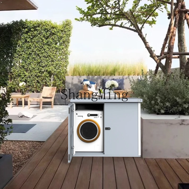 

FG outdoor washing machine, dryer cabinet, rainproof, sunscreen, moisture-proof balcony, simple metal splicing cabinet