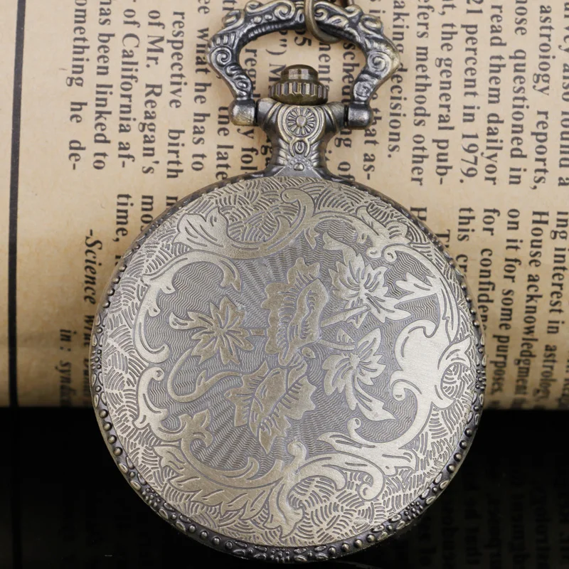 جوفاء الأفعى كوارتز ساعة الجيب قلادة فوب سلسلة Steampunk ساعة كوارتز خمر ساعة الجيب للرجال والنساء هدية