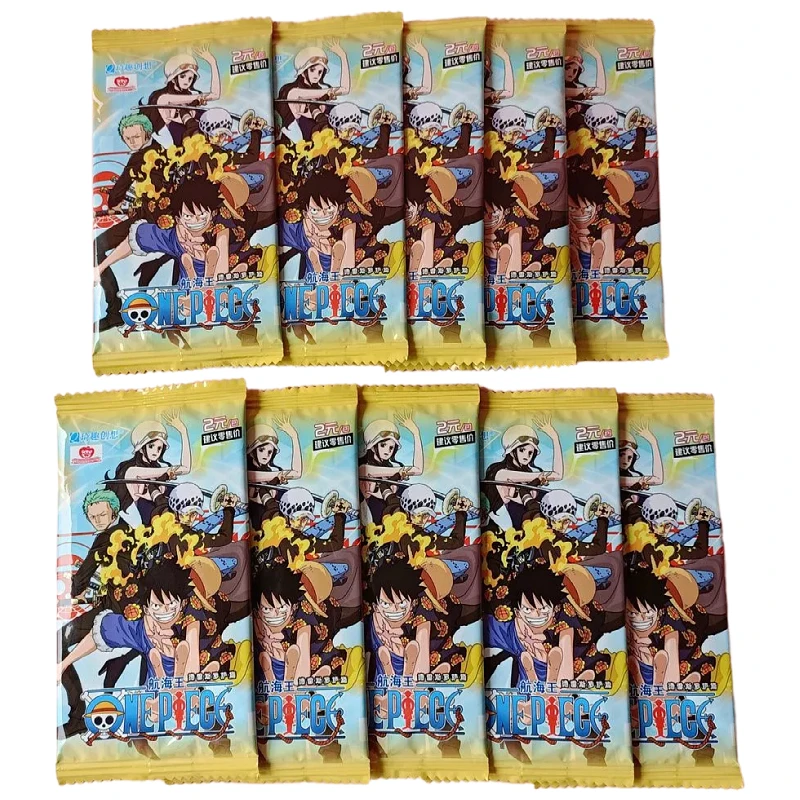 One Piece Dressrosa Arc - Tarjeta Coleccionable de Personajes de Anime 2D para Estudiantes, Juguete de Colección, Venta al por Mayor