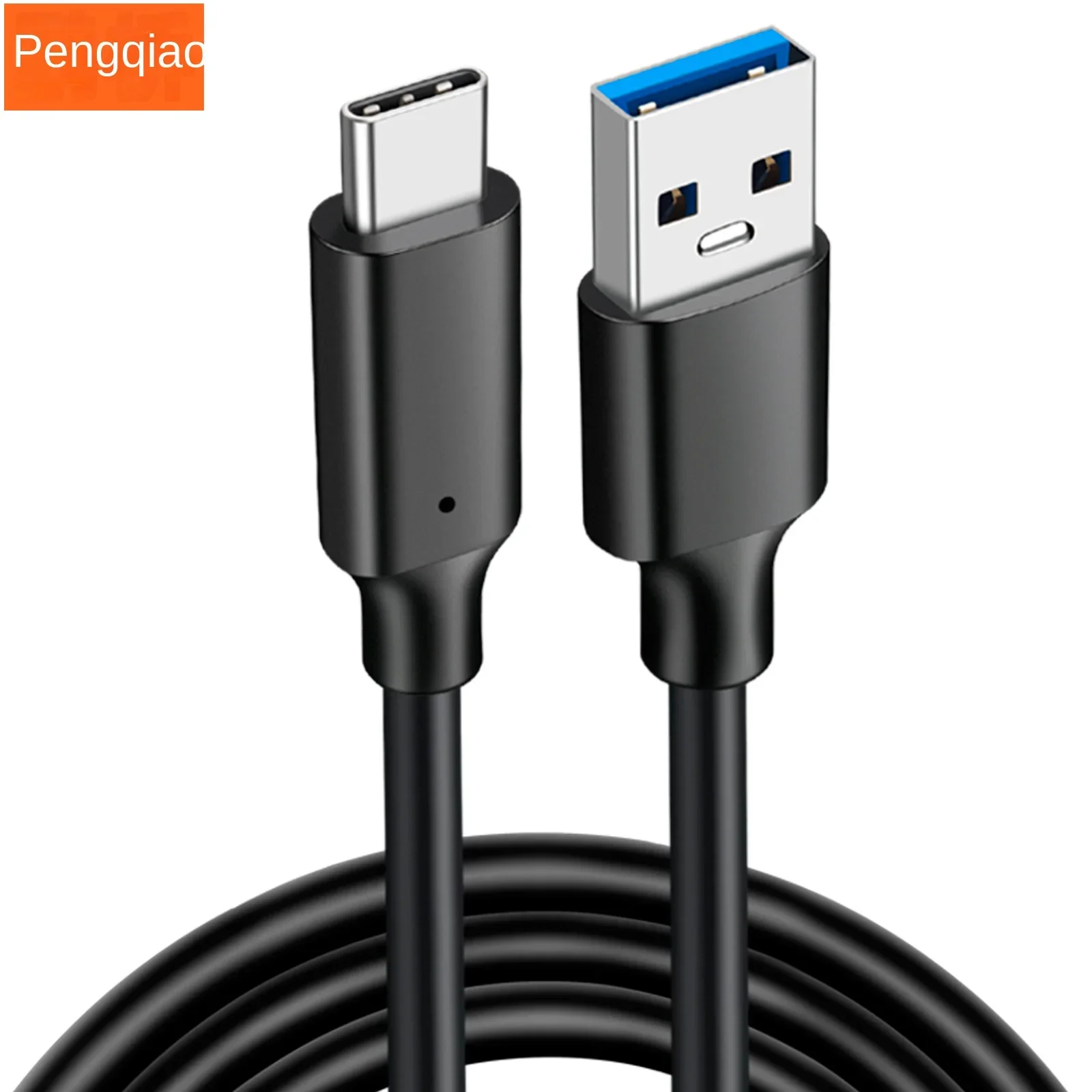 USB 3.2 to Type-C data cable transfer 10Gbps hard drive car 3A60WPD, black suitable for laptop USB cable，0.5m/1m/1.5m/2m