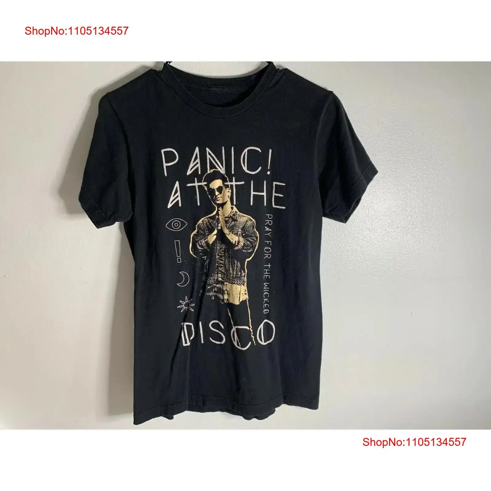 Panic At The Disco Pray For Wicked Tour 2019 T Shirt Size S Small vintage Washed Stretched Slightly graphic Versatile Unisex