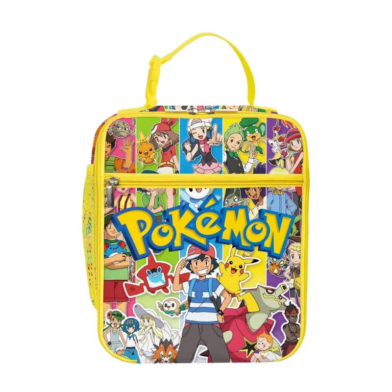 Fiambrera con aislamiento térmico para niños, fiambrera de Pikachu con figuras de Anime de Pokémon, Kawaii, juguetes para niños, regalos de