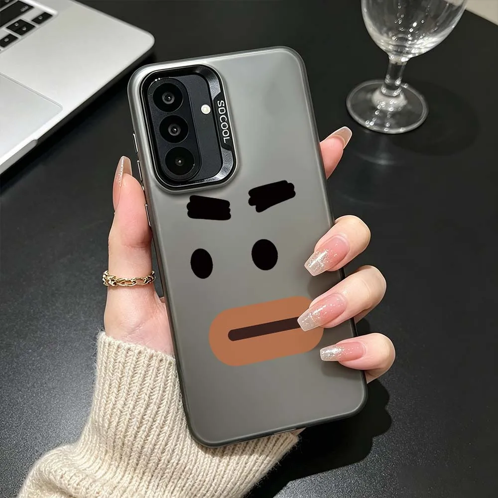 Cartoon Face With Mouth For Samsung Galaxy A26 A25 A24 A23 A22 A21s A20s A16 A15 A14 A13 A12 A11 A06 A05 A04 A03 Phone Case