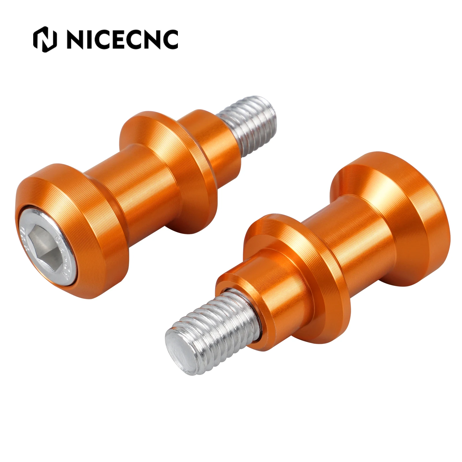 NICECNC Swingarm Spools Sliders Rear Stand Holders For KTM 250/390 Duke 2018-2021 890 Duke 2018-2023 Aluminum