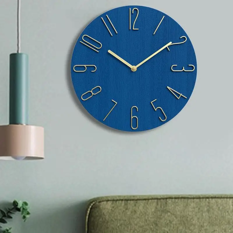 ساعة حائط تناظرية غير موقوتة سهلة القراءة ساعة حائط صامتة للمدرسة الحديثة ساعة تناظرية للمنزل فوق الموقد