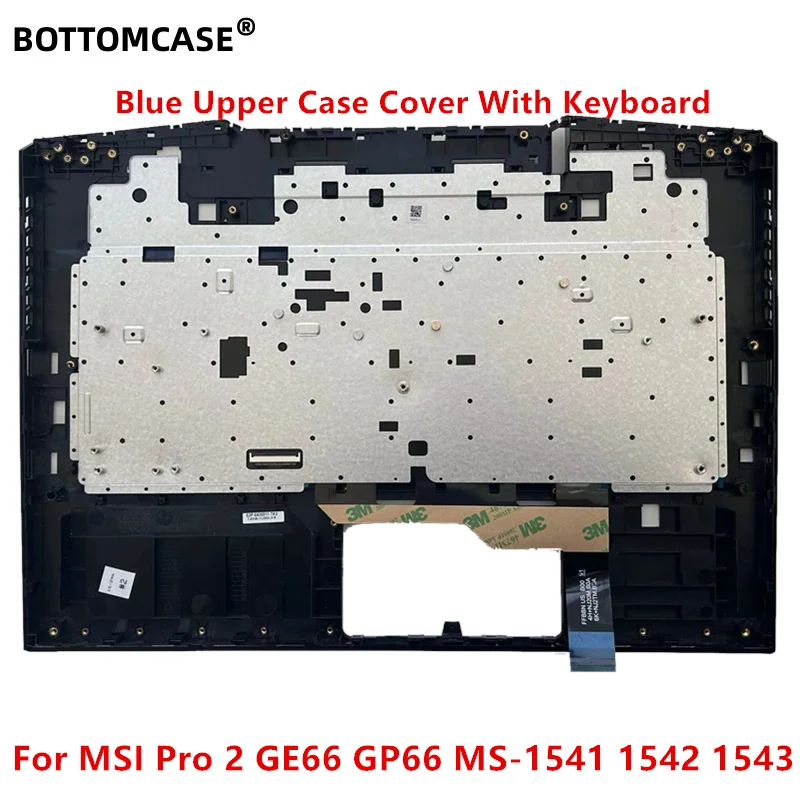 BOTTOMCASE New Upper Case Palmrest With Pull Colorful Keyboard For MSI Raider GE66 11UH GE66 11UE GE66 12UHX MS-1541 MS-1542