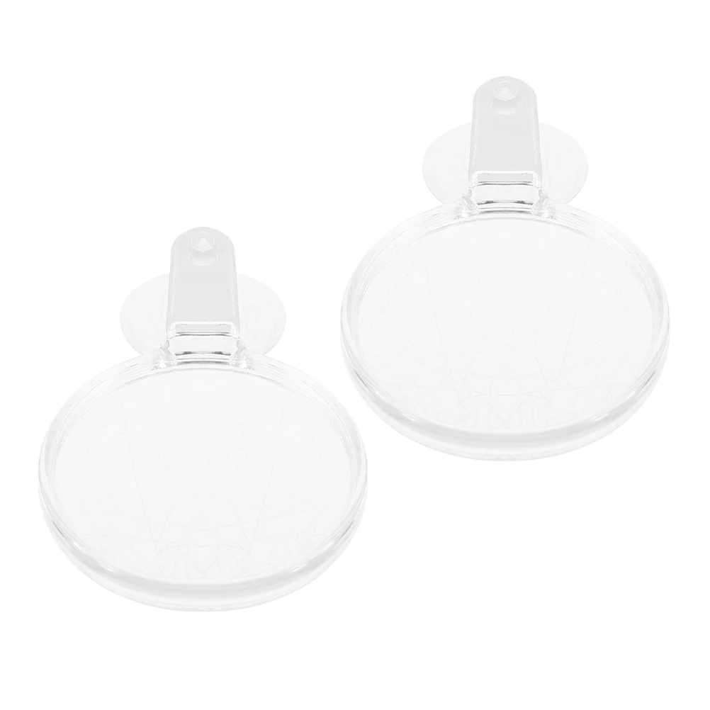 

2Pcs Aquarium Magnifier with Strong Suction Mount Clear Acrylic Glass for Home Tank Viewing Ants Spiders Plants Detail