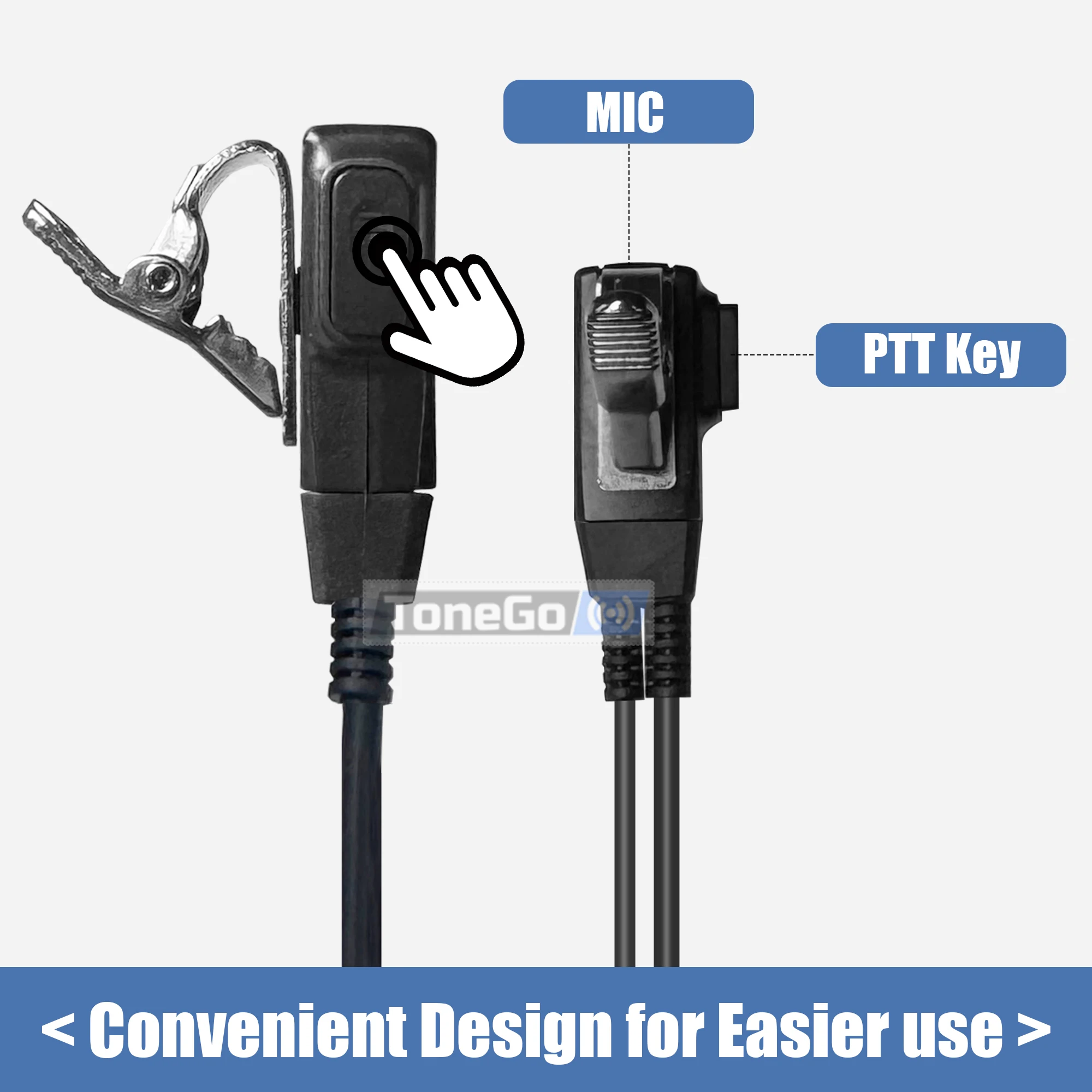 Walkie Talkie Headset DM-32 Acoustic Tube Headset Earpiece Earphone Mic For Quansheng TK11(8) Baofeng UV-32 UV-5RH Two Way Radio