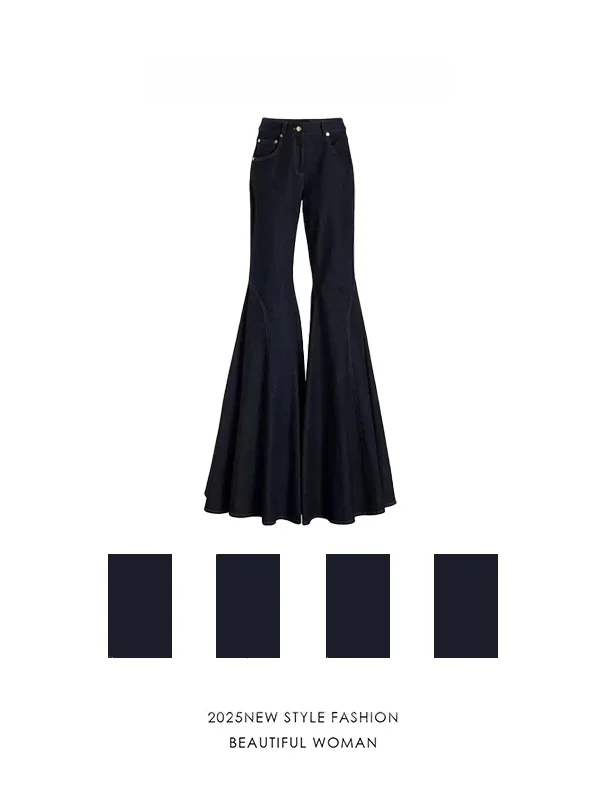 

Свободные джинсы с высокой талией для высоких женщин, осенне-зимние, новые, широкие брюки, для повседневной носки и офиса