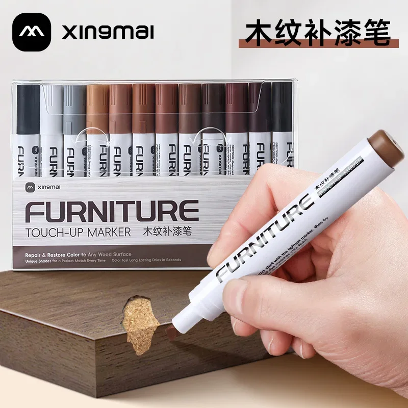Furniture color correction pen wood grain touch up paint Scratch Pen and White Edge Repair Wooden Repair Sofa Repainting