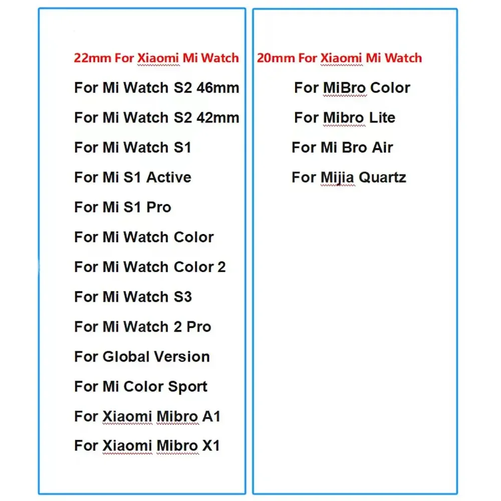 20 22mm Replacement Leather Watch Strap For Xiaomi Amazfit GTR 4/3 Pro Wristband GTS 2e/Mini 42 47mm GTR3 Pro Bracelet Watchband