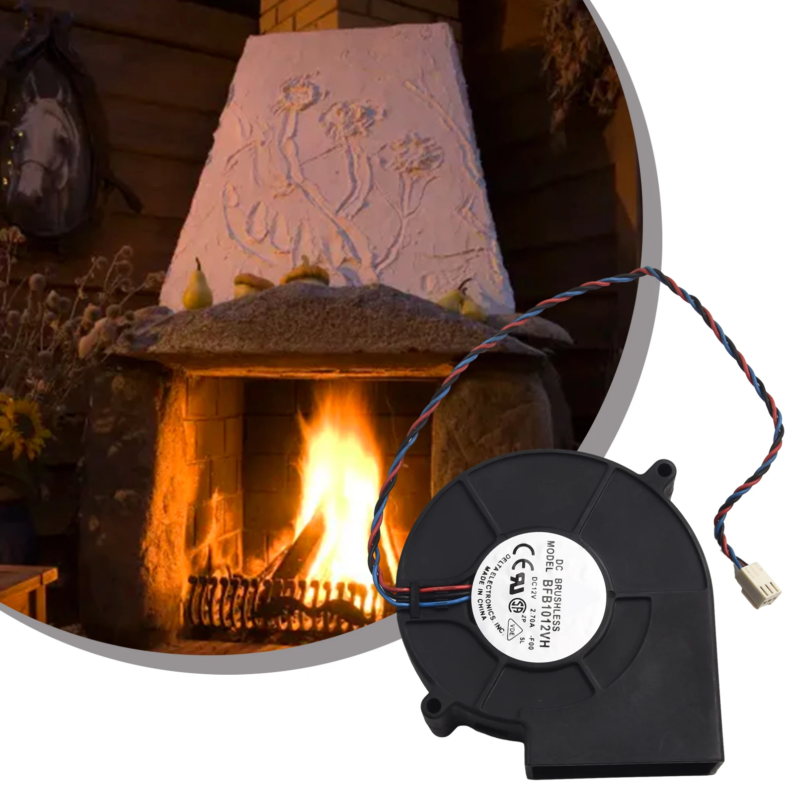Outdoor Blower BBQ Large Radial Turbo Blower Ultra-Quiet Warm Air Cooking Tools Easy To Clean High Temperature Resistant