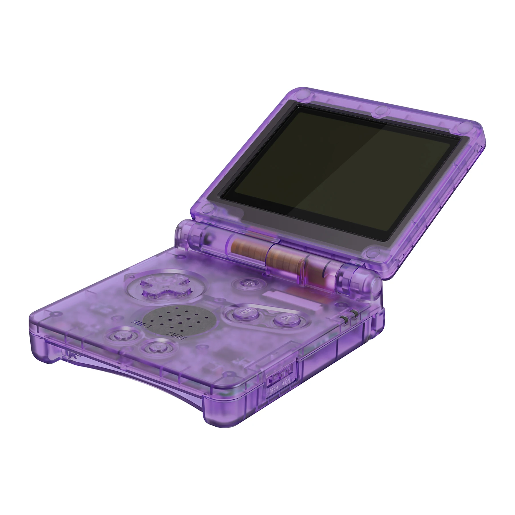 Gameboy Advance SP (GBA SP) için eXtremeRate Özel Yedek Muhafaza Kabuğu - Clear Serisi