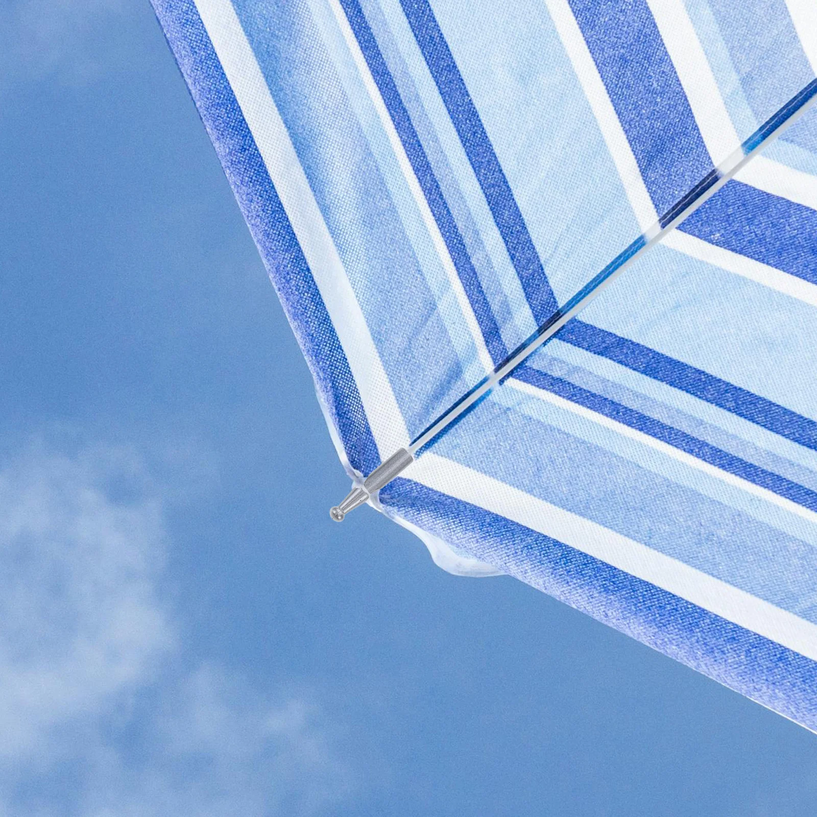 

10Pcs Umbrella Tail Beads Plastic Light Grey 3mm Hole Repair Parts for Folding Rain Umbrella Bone Cover Replacement Accessories