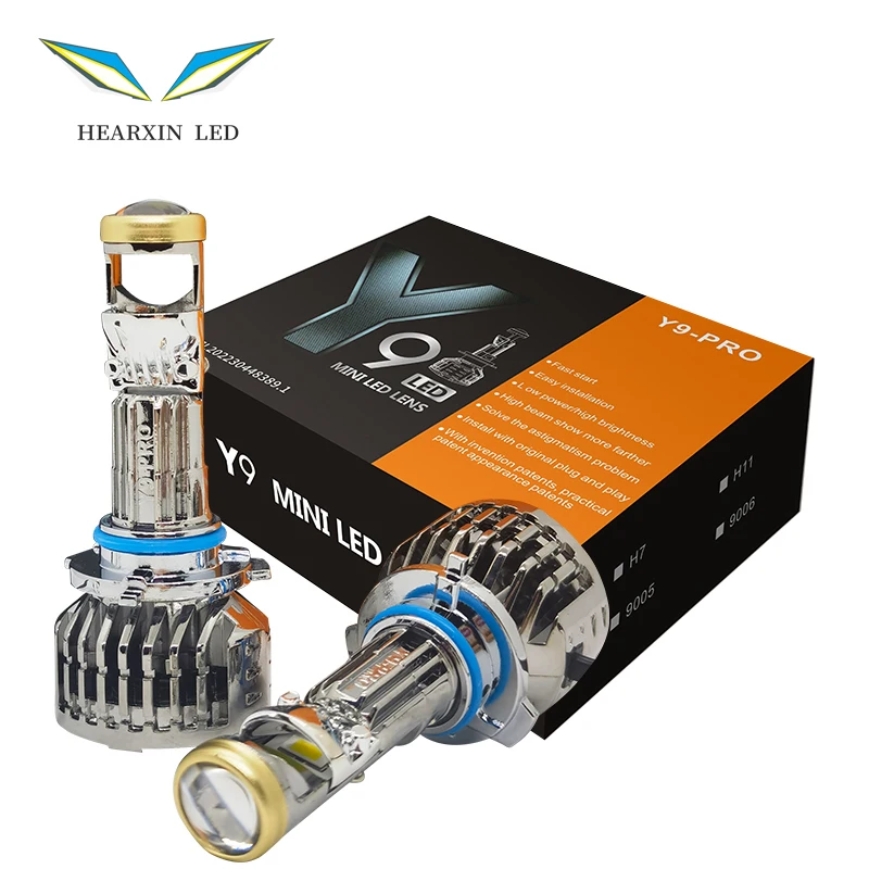 

H4 H7 LED Headlight Bulbs H11 LED H8 H9 9005 HB3 9006 HB4 Mini Projector Canbus Auto Lens Fog lights 6000K 12V RHD LHD Y9 pro