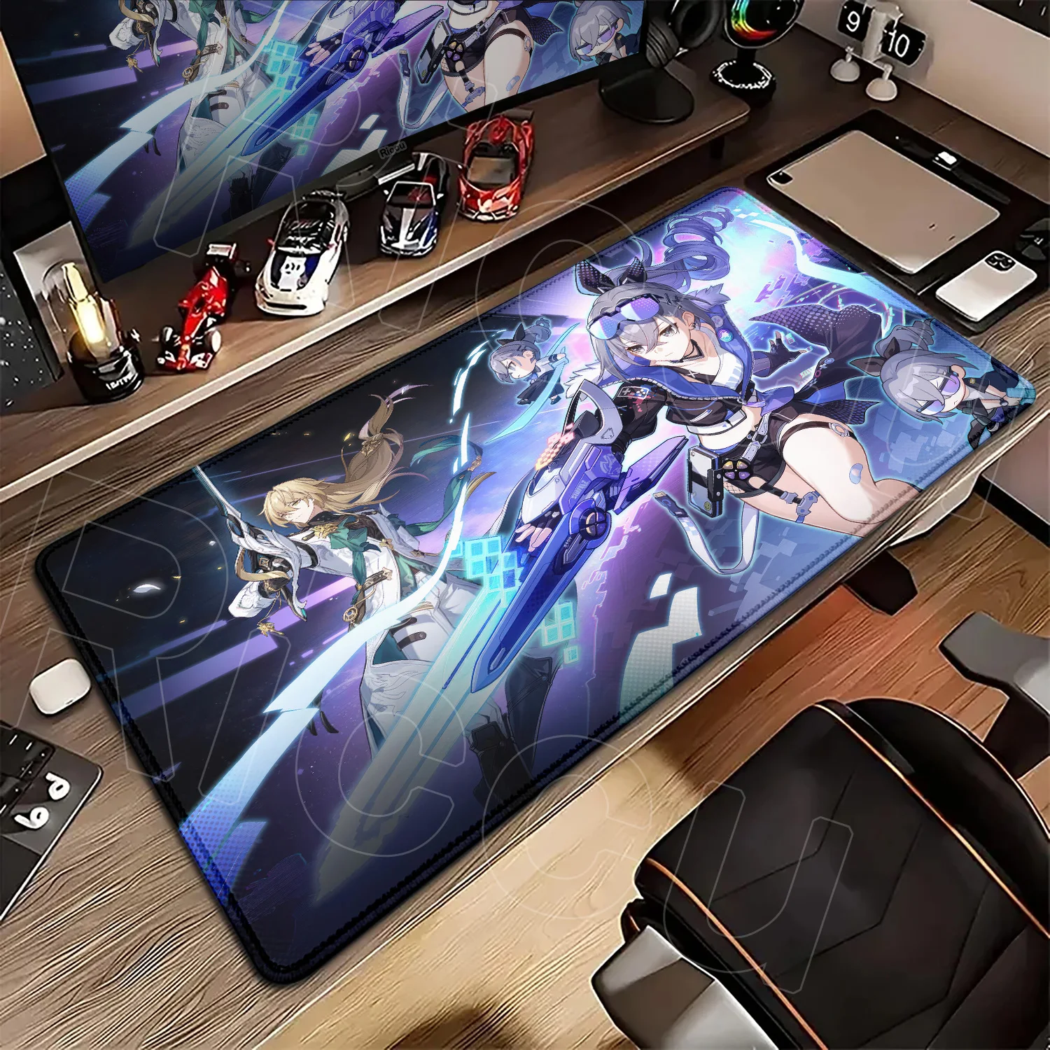 

400x900 мм Нескользящий коврик для компьютерной клавиатуры, игровой коврик для мыши Honkai Star Rail, большой резиновый коврик для стола, геймерский коврик для мыши, коврик для ноутбука