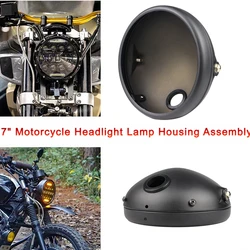 7 Inch DOT E9 Motorcycle Headlamp with angle eye Led Headlight 7inch housing bucket trim ring 7