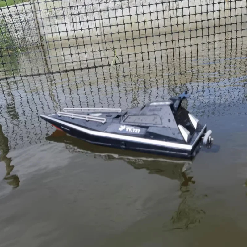 Barco grande de control remoto para niños, lancha rápida de alta velocidad, modelo de barco submarino de alta potencia de 2,4g, juguetes para niños