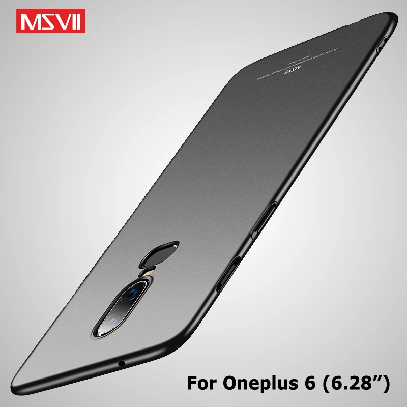 For One Plus 6 T 6T Case Msvii Slim Frosted Coque For Oneplus 6 Case Oneplus6 Hard PC Cover One Plus 6T OnePlus6T Phone Cases
