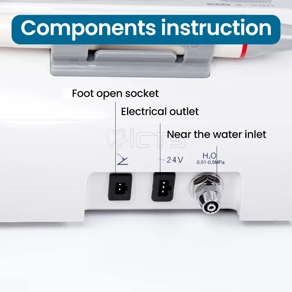UDS-P LED Ultrasonic Scaler Precision Scaling Auto-Frequency & Detachable Optical Handpiece, High-Temp Autoclavable for Safe Use