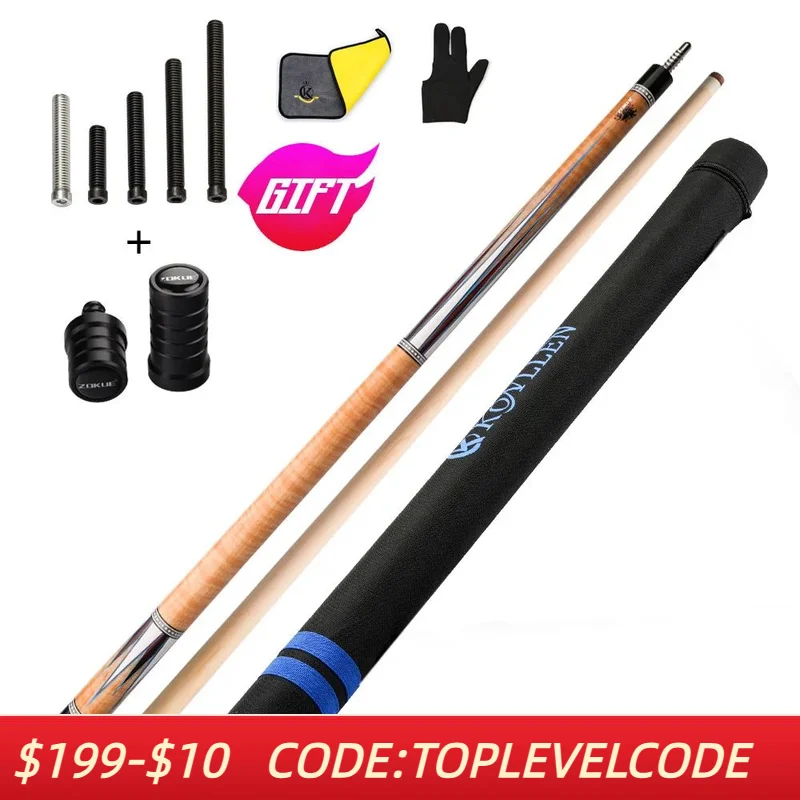 

ZOKUE 3 Cushion Carom Cue Stick with Professional Carom Taper 12mm Tip 142 cm Cue
