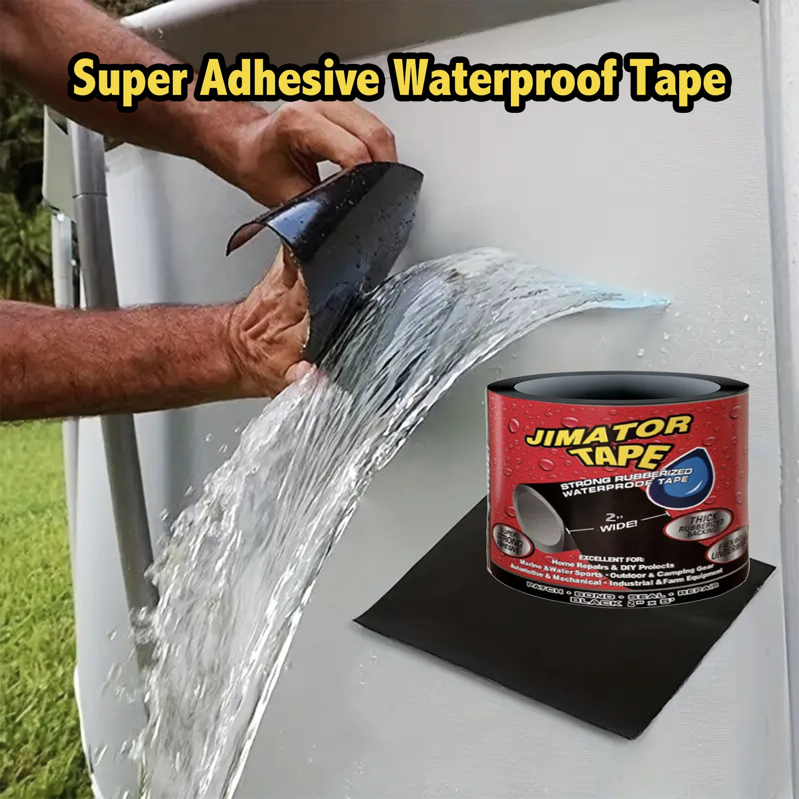 Super Strong Waterproof Tape: Stop Leaks, Seal Repairs & Insulate PVC Pipes Instantly!