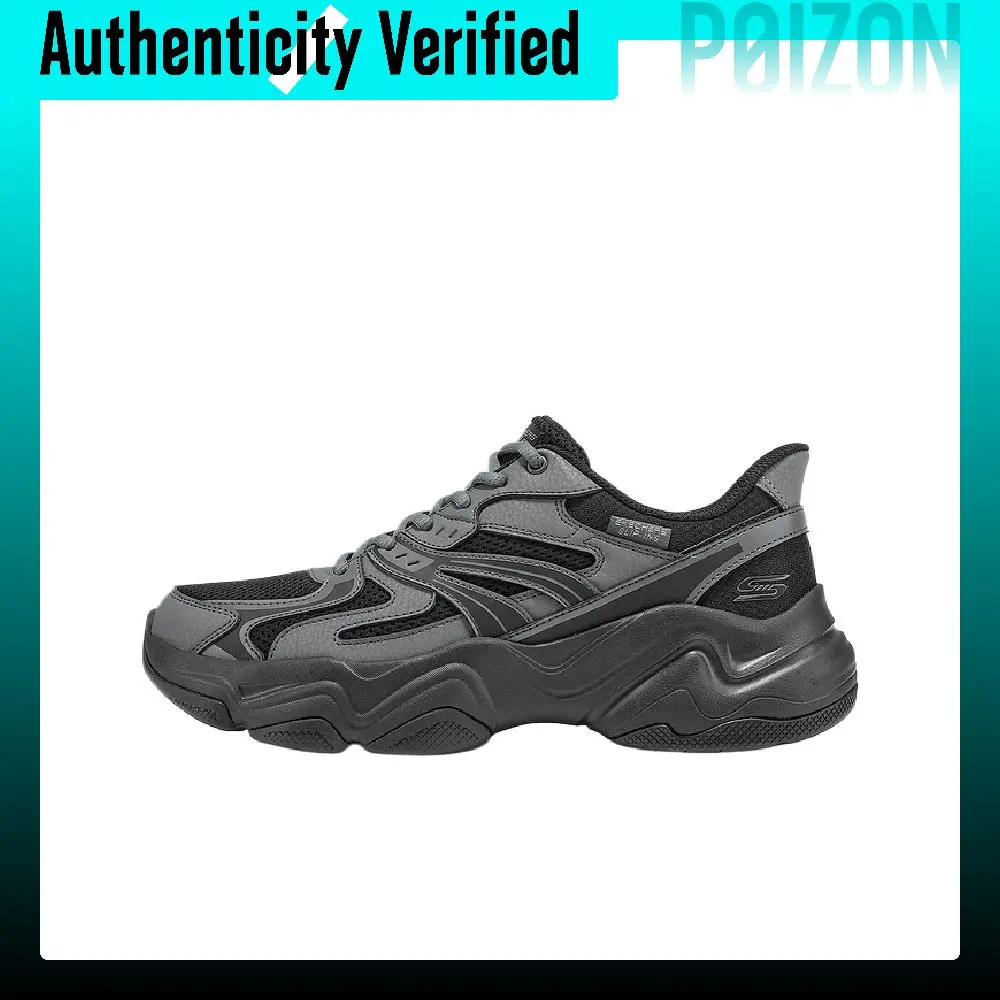 Skechers DLITES Mesh, Artificial Leather Cushioning Breathable Support Cushioning Breathable Support Low top 118334-BKMT