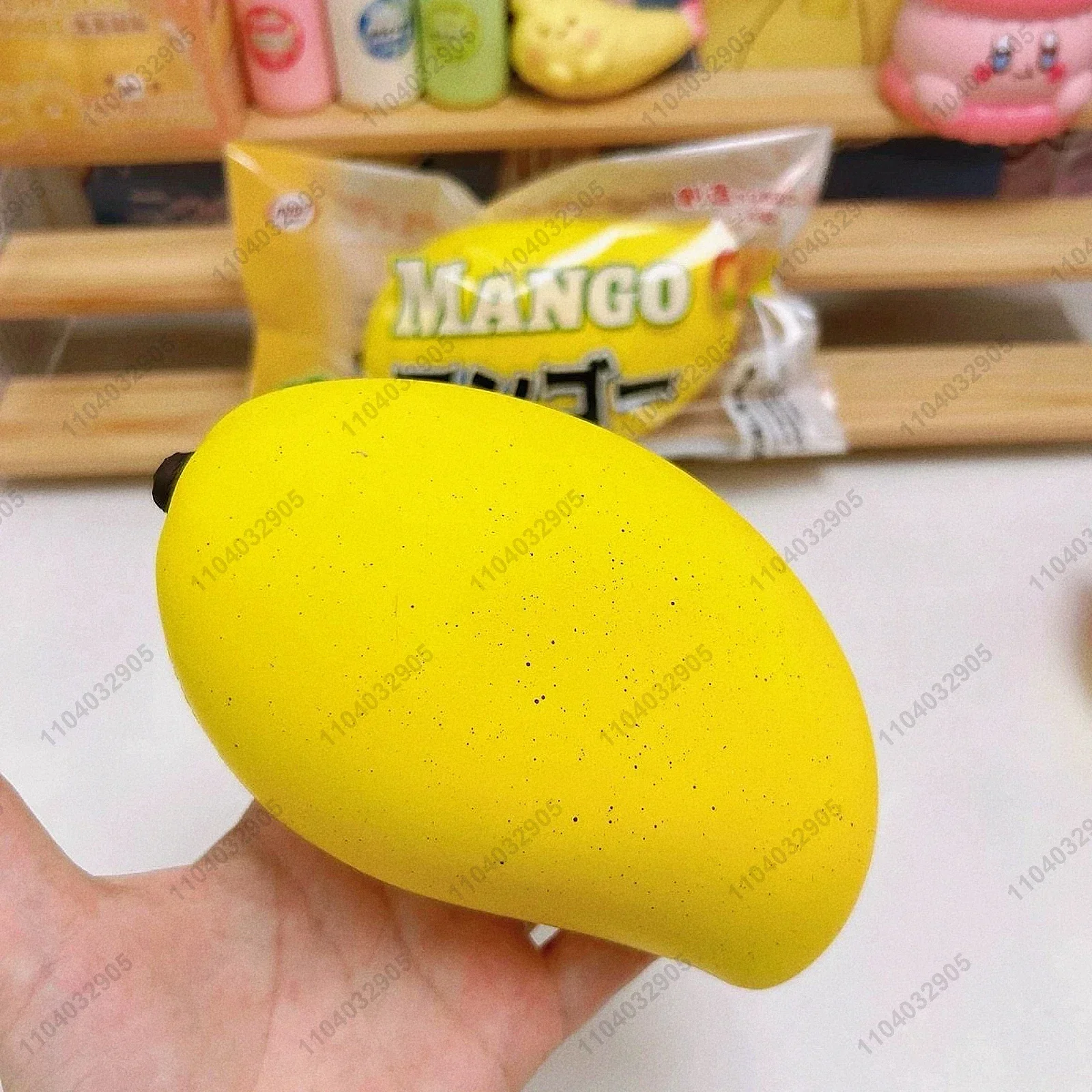 Grande Mango Squishy Lento Aumento Giallo Mango Frutta Rimbalzo Lento Spremere Giocattolo Antistress Palla di Rilascio Mano Relax Giocattolo Regalo