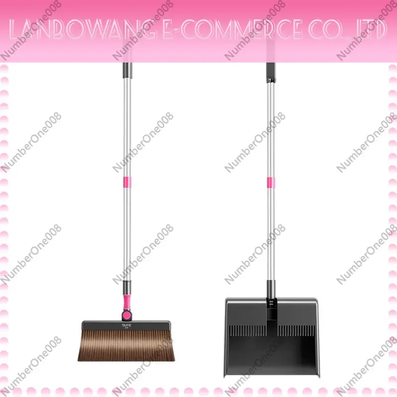 Thickened Foldable Broom And Dustpan Set, Home Cleaning Tools No Hair Sticking, Kitchen Broom Set For Home Office