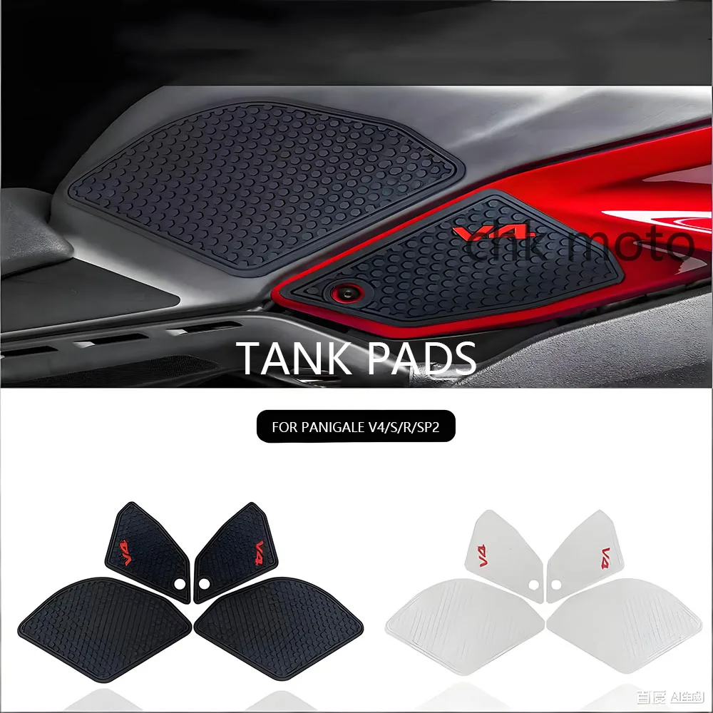 Motorcycle Anti-slip Tank Pad Sticker Protection Stickers SIDE TANK PADS For Ducati Panigale V4 V4S PANIGALE V4R V4SP2 2022 2023