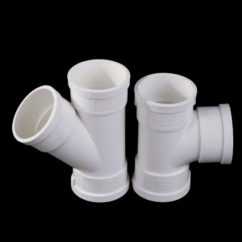 1PC Casa Bianco Tubi di Scarico in PVC Raccordi Gomito Tee Wye Accoppiamento Cleanout Gomito da 90 Gradi per Tubi in PVC Raccordi per Tubi di Scarico Gomito