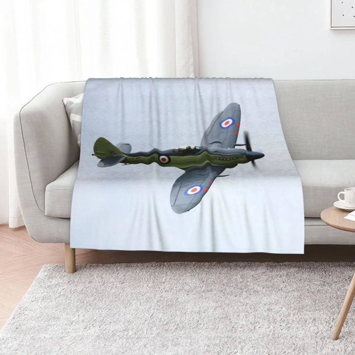 

Supermarine Seafire F.Mk.XVII SX336 Throw Blanket Flannels Sofa Quilt Quilt Travel Blankets