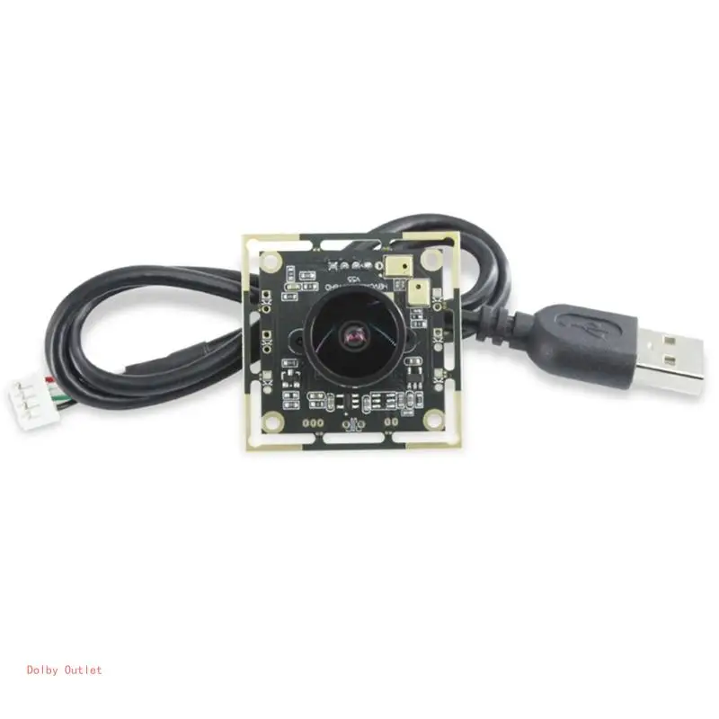 USB Camera Module Board 1080P 2MP 130-Degree Wide View Lens Manual-focus for Face Recognition Projects