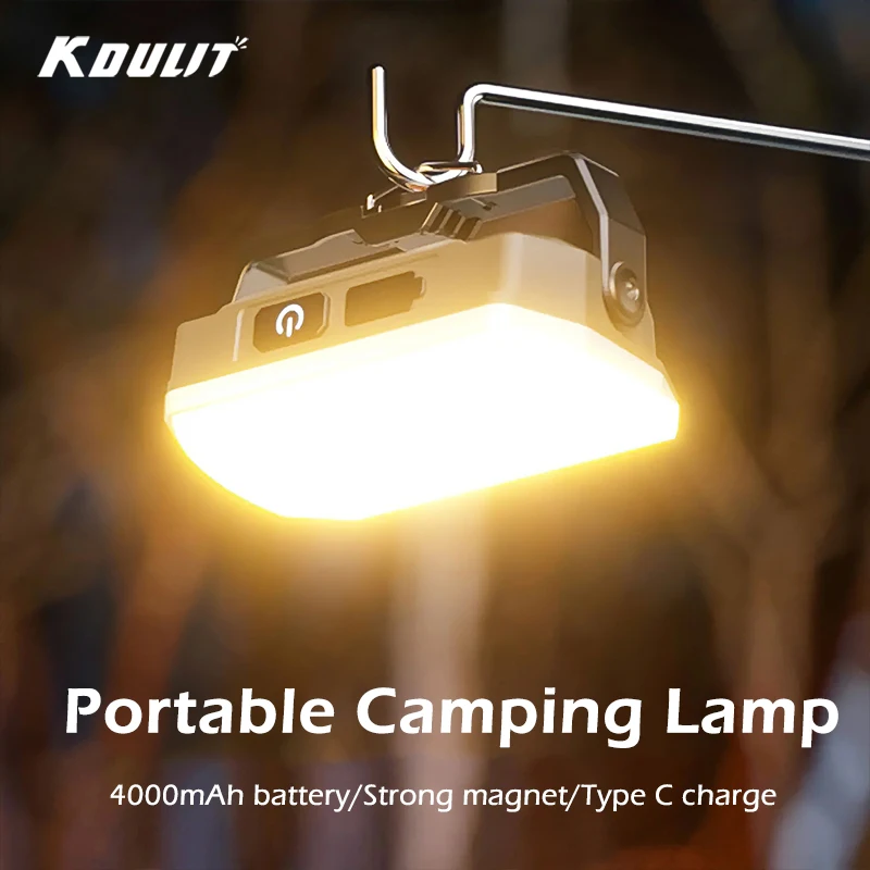 Portable Outdoor Camping Lantern Super Long Battery Life Rechargeable Emergency Light Strong Magnet Work Light for Repair