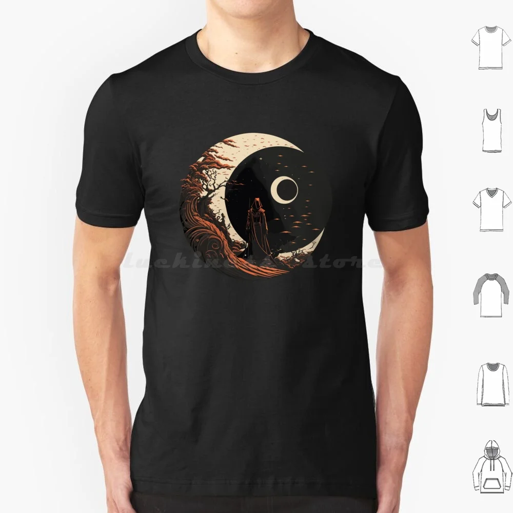 Camiseta Bloodborne Moon 6xl, camiseta fresca de algodón Bloodborne Moon Hunter Blood Soulsborne Souls Dark Souls Horror Dark Gaming Yharnam