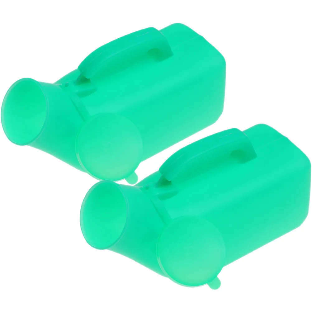 

2Pcs Household Men Urinals Thickened Plastic Reusable Portable Urine Containers Travel Trekking Outdoor Male Supply