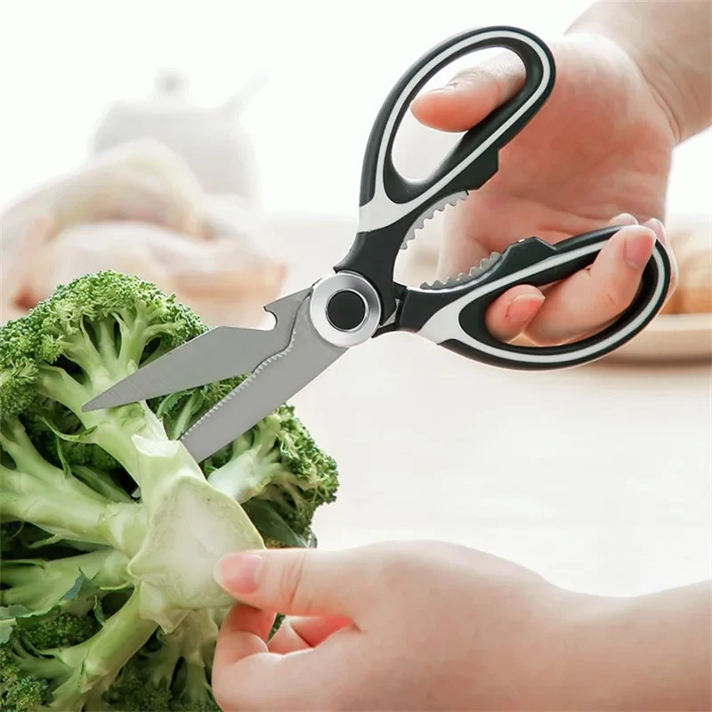 Multifunction Stainless Steel Kitchen Tools Strong Home Vegetable Chopping Chicken Bone Fish Food Scissors Multi-Purpose Tool