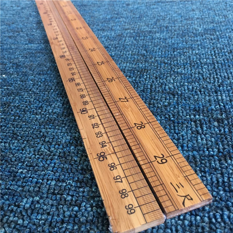 One Meter Bamboo Ruler Teaching Tool Wooden Measuring Tape for Home Cloth Measuring Tailoring And DIY Sewing Projects