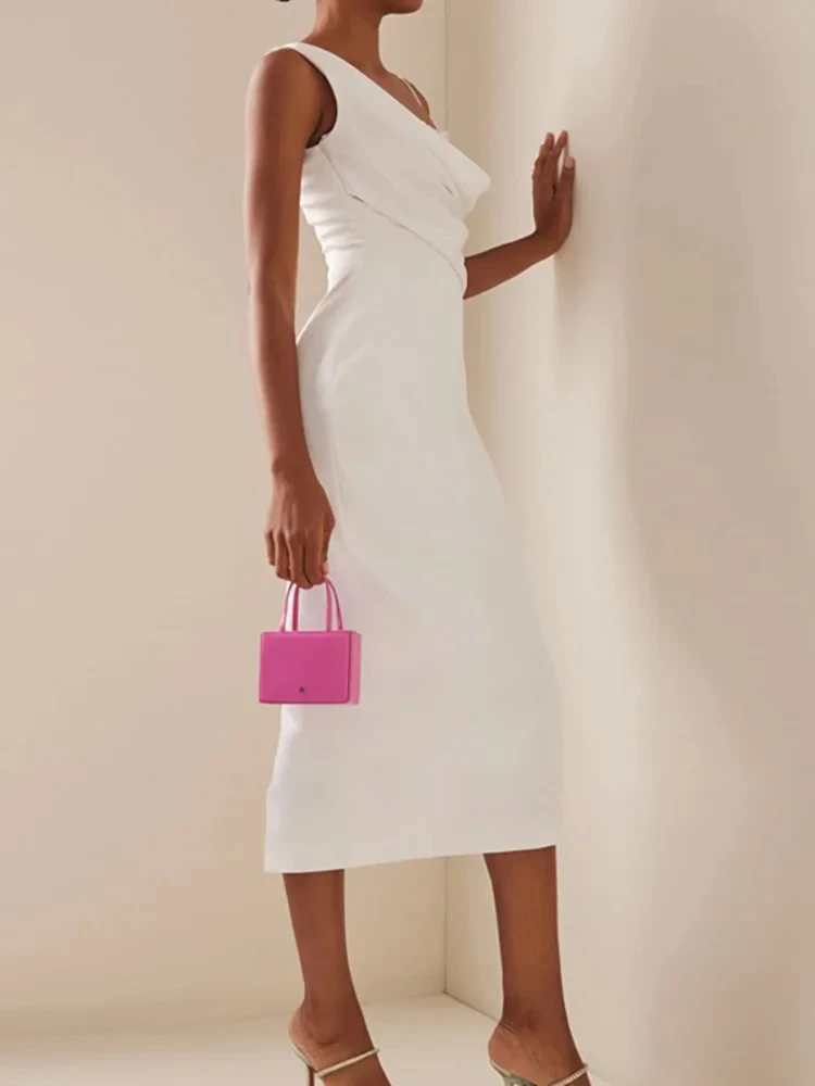 

Booma Elegant Mermaid Evening Dresses Spliced Lace Split Prom Dresses for Women Tea-Length Party Gowns for Special Events