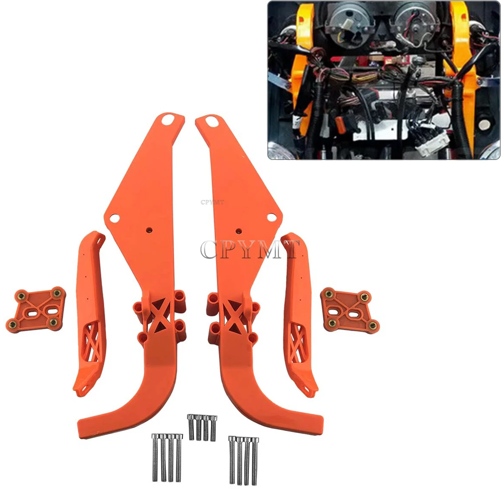 Motorcycle Strong Arm Batwing Inner Brackets Fit For Harley Touring Street Electra Glide 1996-2013  Batwing fairing support