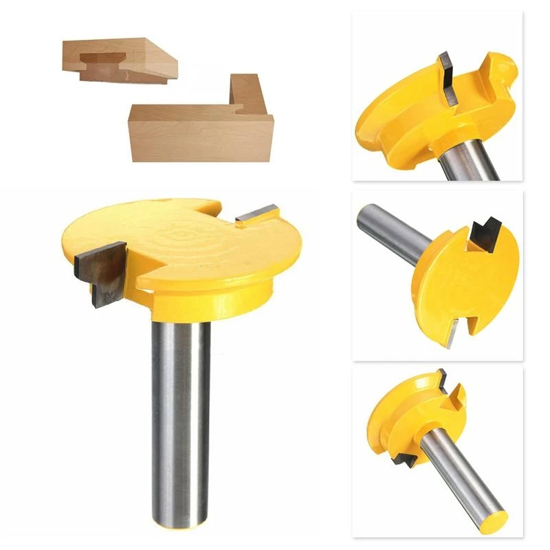 Shank Lurus Rel & Stile Router Bit Woodworking Pahat Pemotong Alat Baru 601A