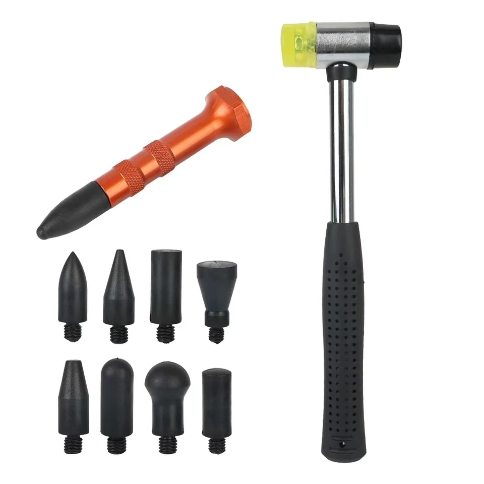 Car Dent Hammer Repair Dings Removal Tools Hail Bulge Remover Tap Down Pen Auto Sheet Metal Set Automotive Accessories Universal